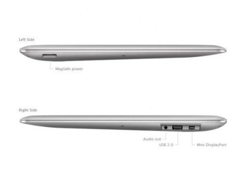 Apple MacBook Air 11 Late 2010 MC506RS/A задняя часть